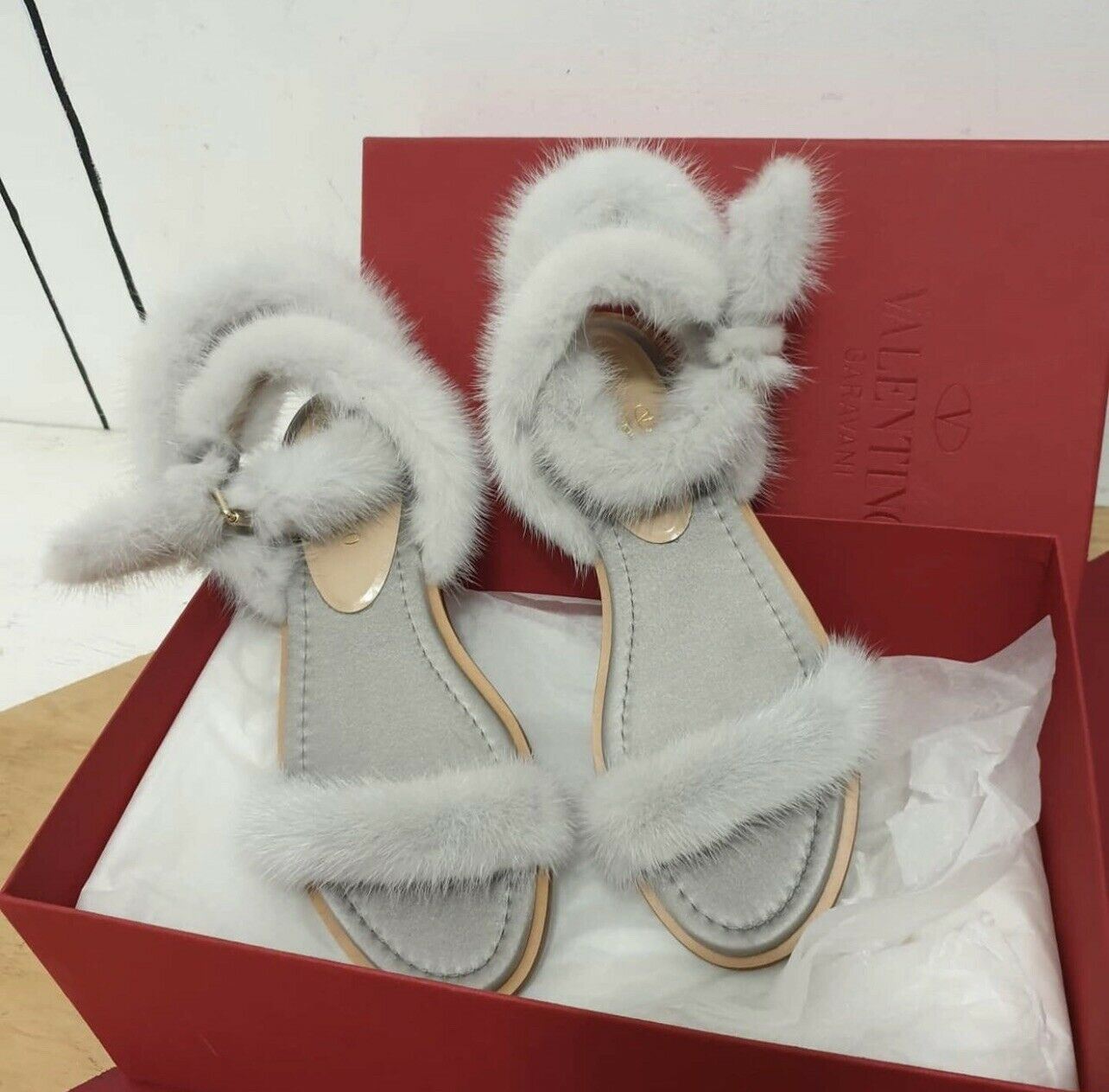 Valentino on sale mink sandals