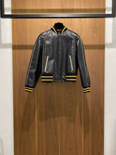 Load image into Gallery viewer, VALENTINO SUPER-H BATMAN PRINT LEATHER BOMBER leather jacket Sz.42 AUTH - LuxyBrand
