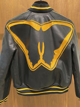 Load image into Gallery viewer, VALENTINO SUPER-H BATMAN PRINT LEATHER BOMBER leather jacket Sz.42 AUTH - LuxyBrand
