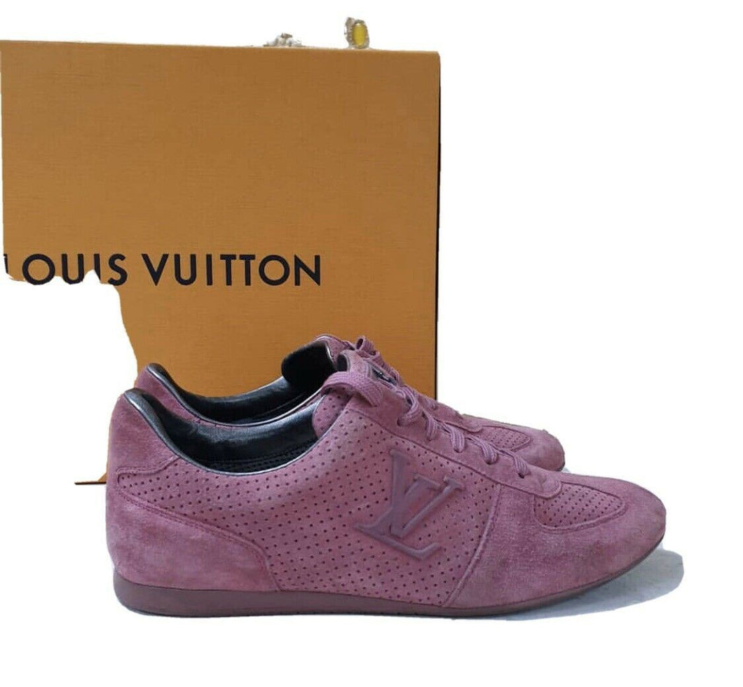 LOUIS VUITTON WOMEN'S PINK SUEDE SNEAKERS SZ 38/ 8