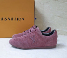 Load image into Gallery viewer, LOUIS VUITTON WOMEN&#39;S PINK SUEDE SNEAKERS SZ 38/ 8
