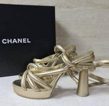 Load image into Gallery viewer, CHANEL  Cruise Resort 2018 Gladiator Sandals Sz 37 AUTH - LuxyBrand
