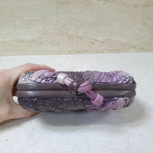 Load image into Gallery viewer, Bottega Veneta Nappa Stiched Knot Orchid Clutch - LuxyBrand
