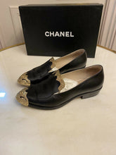 Load image into Gallery viewer, Chanel Dallas Leather Loafers Shoes Sz 37 - LuxyBrand
