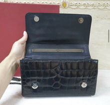 Load image into Gallery viewer, Valentino Vavavoom Black Alligator Limited Edition Clutch Bag - LuxyBrand
