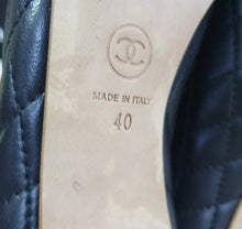 Load image into Gallery viewer, Chanel  Black Leather Logo CC Ankle Boots Booties Sz. 40 - LuxyBrand
