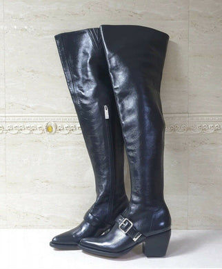 Chloé  Rylee leather over-the-knee boots Sz.36.5 - LuxyBrand