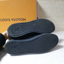 Load image into Gallery viewer, LOUIS VUITTON BLACK SUEDE EMBELLISHED SNEAKERS SZ 38/ 8
