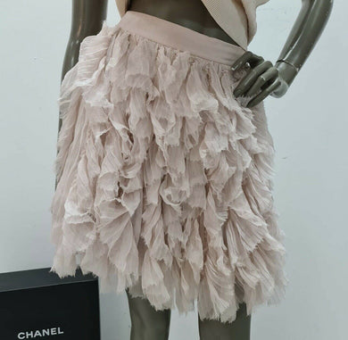 Chanel Silk Mini Skirt size 38 - LuxyBrand