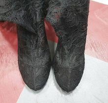 Load image into Gallery viewer, Dolce &amp; Gabbana Floral Lace Over the knee Boots - LuxyBrand
