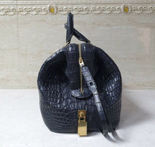 Load image into Gallery viewer, Celine Crocodile Bowling Bag - LuxyBrand
