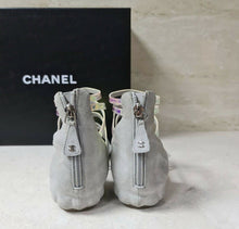 Load image into Gallery viewer, Chanel Suede Flat Sandals Size 37 - LuxyBrand
