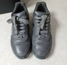 Load image into Gallery viewer, CHANEL CC LOGO Grey Leather Tweed  Sneakers Sz.38 - LuxyBrand
