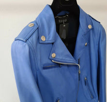 Load image into Gallery viewer, GUCCI BLUE LEATHER JACKET Sz.42
