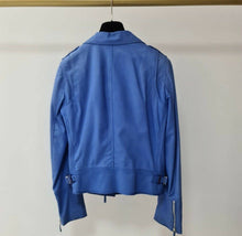 Load image into Gallery viewer, GUCCI BLUE LEATHER JACKET Sz.42
