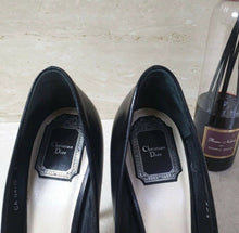 Load image into Gallery viewer, Dior Black Leather Pumps Heels Shoes Sz 39,5 - LuxyBrand
