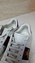 Load image into Gallery viewer, Gucci Crystal Wedge Leather Ace Sneakers Sz.37
