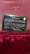 Load image into Gallery viewer, Chanel Burgundy Quilted Velvet Mini Classic Flap Bag
