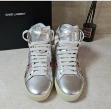 Load image into Gallery viewer, Saint Laurent Leather Stars High Tops Sneakers Sz.35 - LuxyBrand
