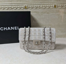 Load image into Gallery viewer, Chanel Classic Flap Travel Line Cc Logo Jacquard 7137 Beige Nylon Shoulder Bag - LuxyBrand
