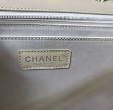 Load image into Gallery viewer, Chanel Classic Flap Travel Line Cc Logo Jacquard 7137 Beige Nylon Shoulder Bag - LuxyBrand
