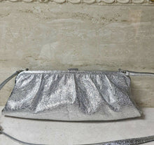 Load image into Gallery viewer, BALENCIAGA Cloud crackled metallic-leather cross-body bag - LuxyBrand
