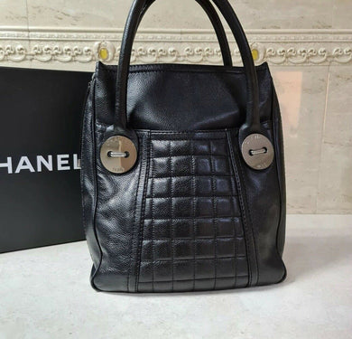 Chanel Button Dome Tote Caviar Large - LuxyBrand