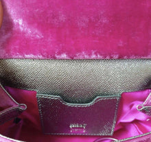 Load image into Gallery viewer, Dolce &amp; Gabbana pink velvet crystal embellished sicily bag - LuxyBrand
