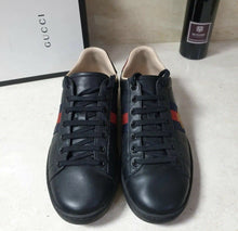 Load image into Gallery viewer, GUCCI Ace Embroidered Bee Trainers Sz.38.5 - LuxyBrand
