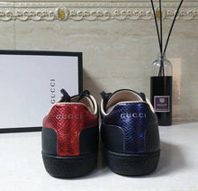 Load image into Gallery viewer, GUCCI Ace Embroidered Bee Trainers Sz.38.5 - LuxyBrand
