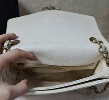 Load image into Gallery viewer, Chanel Grained Flap Bag with Top Handle New 2018 Ivory  Calfskin Tote - LuxyBrand
