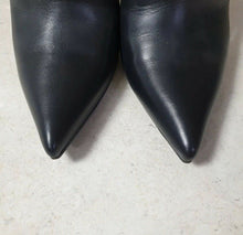 Load image into Gallery viewer, Tom Ford Metal Heels Black Leather Booties Sz. 37 - LuxyBrand
