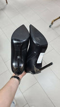 Load image into Gallery viewer, Tom Ford Metal Heels Black Leather Booties Sz. 37 - LuxyBrand
