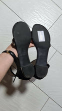 Load image into Gallery viewer, Balmain x Giuseppe Zanotti Studded Black Sandals Sz.39 - LuxyBrand
