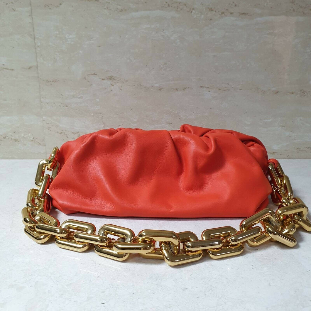 Bottega Veneta The Chain Pouch leather clutch bag - LuxyBrand