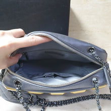 Load image into Gallery viewer, Chanel Pewter Evening Art Flap Camera Bag - LuxyBrand
