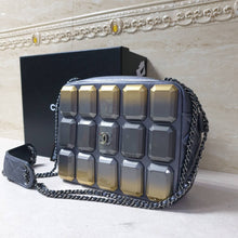 Load image into Gallery viewer, Chanel Pewter Evening Art Flap Camera Bag - LuxyBrand
