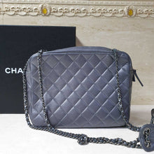 Load image into Gallery viewer, Chanel Pewter Evening Art Flap Camera Bag - LuxyBrand
