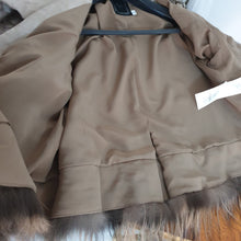 Load image into Gallery viewer, Christian Dior Beige Fox Trimmed Leather Jacket
