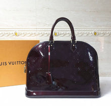 Load image into Gallery viewer, Louis Vuitton Amarante Monogram Vernis Alma GM Bag
